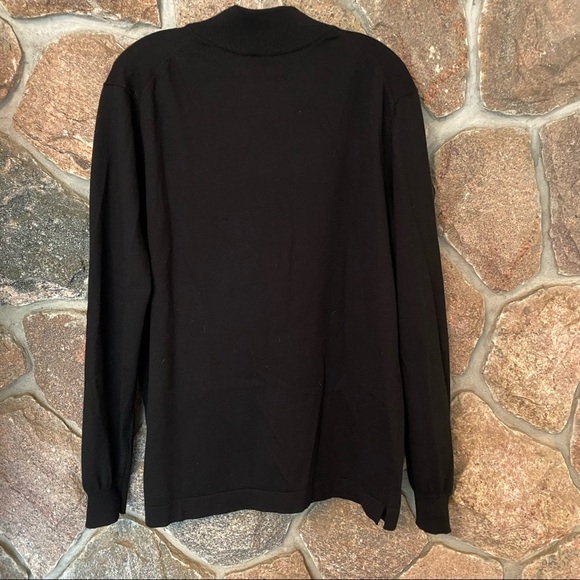 Merino wool blend Joseph Abboud zip up sweater - Picture 3 of 5